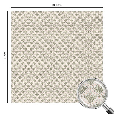 Zelfklevende raamfolie glas in lood Plantenornamenten