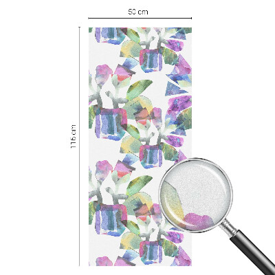 Zelfklevende anti inkijk folie glas in lood Kleurrijke abstractie