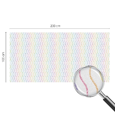 Anti inkijk raamfolie Regenbooglijnen