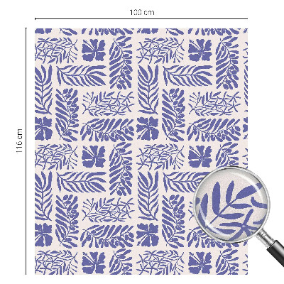 Zonwerende raamfolie Plantenpatronen