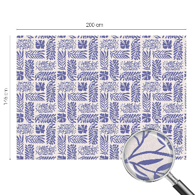 Zonwerende raamfolie Plantenpatronen