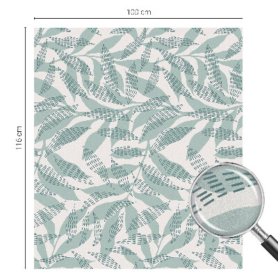 Zelfklevende raamfolie glas in lood Groene bladeren