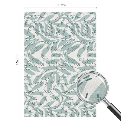 Zelfklevende raamfolie glas in lood Groene bladeren