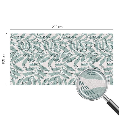 Zelfklevende raamfolie glas in lood Groene bladeren