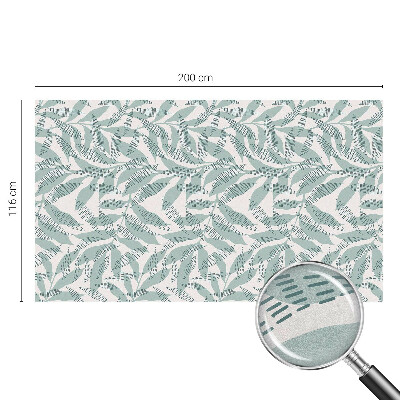 Zelfklevende raamfolie glas in lood Groene bladeren