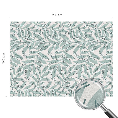 Zelfklevende raamfolie glas in lood Groene bladeren