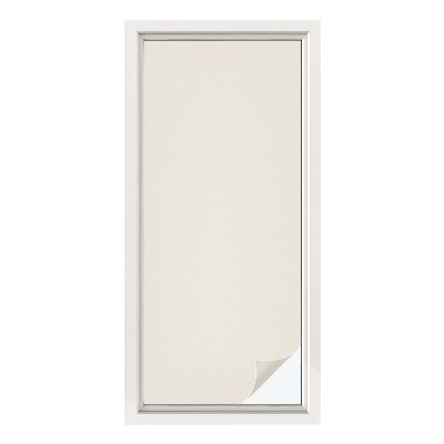 Zelfklevende raamfolie glas in lood Beige tint
