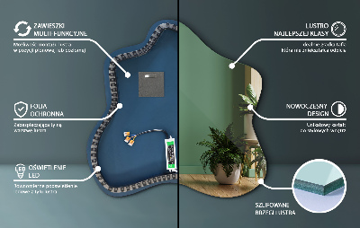 Spiegel spetter LED-verlichte