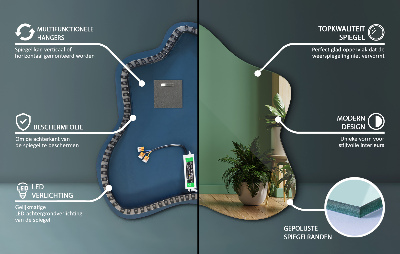 Spiegel spetter LED-verlichte