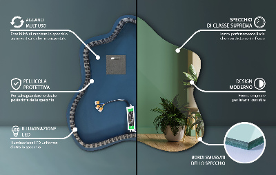 Spiegel spetter LED-verlichte