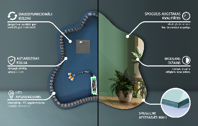 Spiegel spetter LED-verlichte