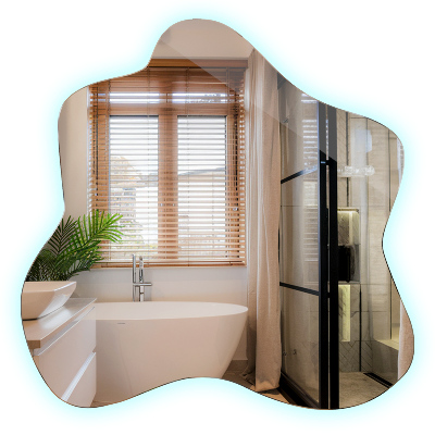 Spiegel spetter LED-verlichte