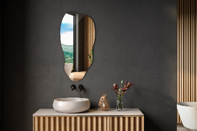 Asymmetrische spiegel moderne uitstraling