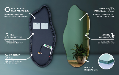Onregelmatige spiegel met led innovatief