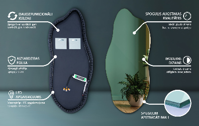 Onregelmatige spiegel met led innovatief