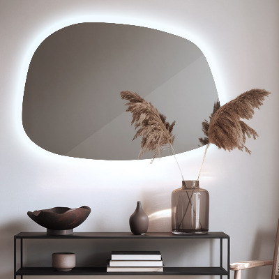 Asymmetrische spiegel met verlichting spetter