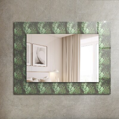 Spiegel met decoratie Tropische bladeren