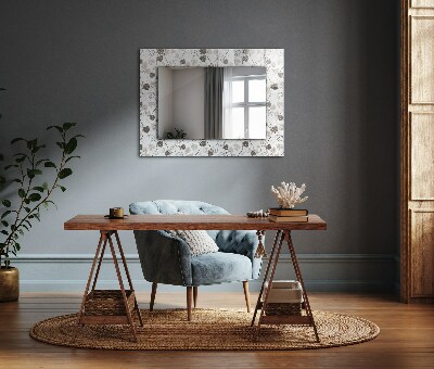 Spiegel met decoratie Blad motief