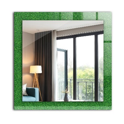 Spiegel met decoratie Groen gras