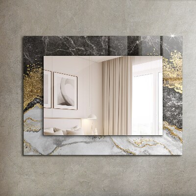 Wandspiegel decoratieve print Abstract marmer met aderen
