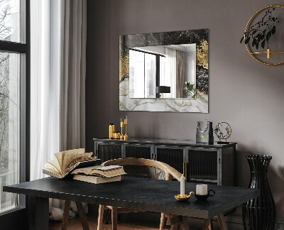 Wandspiegel decoratieve print Abstract marmer met aderen