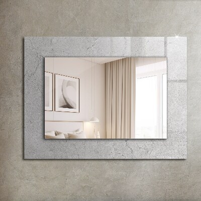 Bedrukte spiegel Gebarsten betonnen oppervlak