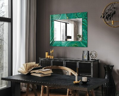 Bedrukte spiegel Groene abstracte textuur