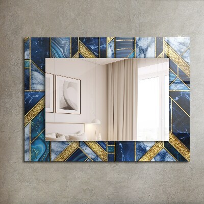 Spiegel met decoratie Abstract geometrisch mozaïek