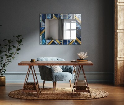 Spiegel met decoratie Abstract geometrisch mozaïek