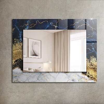 Wandspiegel met print Abstract marmer