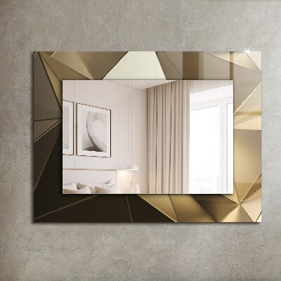 Spiegel met print Geometrische vormen