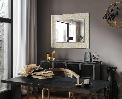 Spiegel met print Gele decoraties