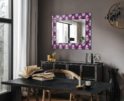 Wandspiegel met print Sterletters in de vorm van een eenhoorn