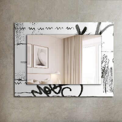 Wandspiegel decoratieve print Moderne abstracte sjablonen