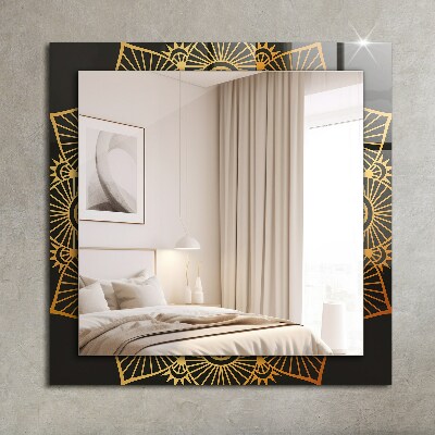 Spiegel met decoratie Mandala patroon