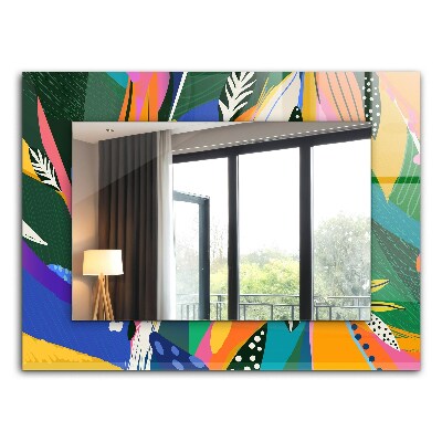 Wandspiegel decoratieve print Gekleurd abstract motief