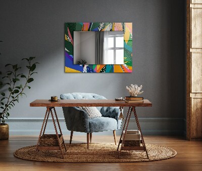 Wandspiegel decoratieve print Gekleurd abstract motief