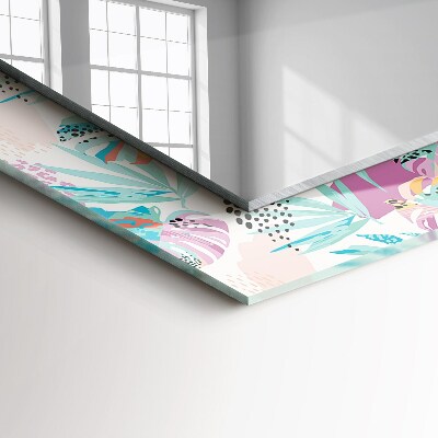 Wandspiegel decoratieve print Abstracte gekleurde golven