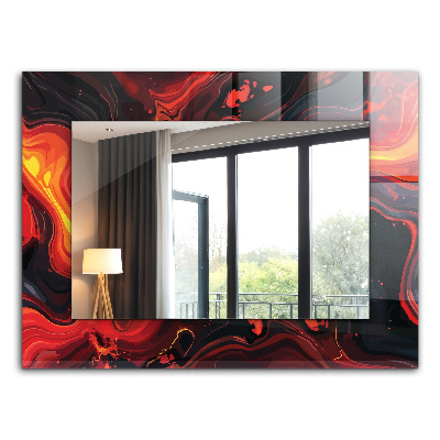 Bedrukte spiegel Astrata gekleurde lava