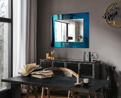 Spiegel met decoratie Astrata blauwe kunst