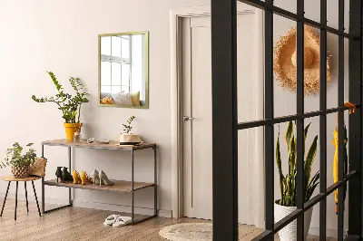 Elegante spiegel met gouden rand
