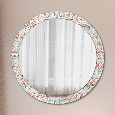 Ronde spiegel met decoratie Etnisch patroon