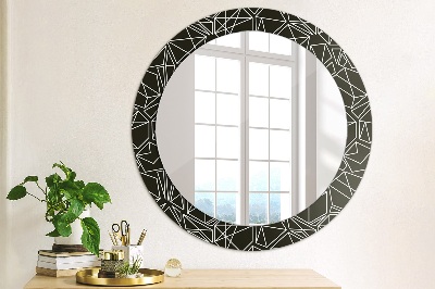 Ronde spiegel met decoratie Geometrisch patroon