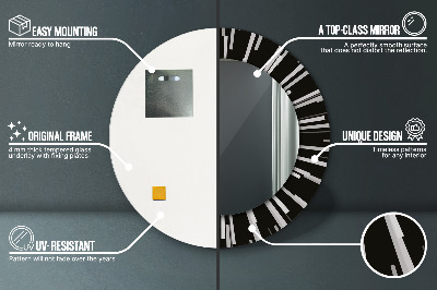 Bedrukte ronde spiegel Radiale samenstelling
