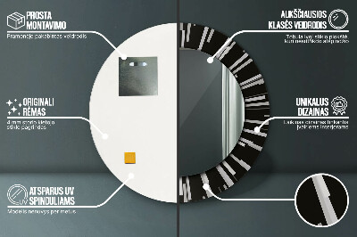 Bedrukte ronde spiegel Radiale samenstelling