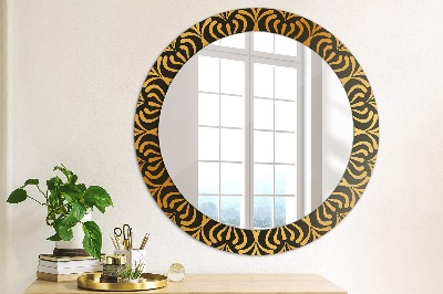 Ronde spiegel met decoratie Gouden mandala