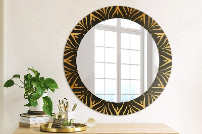 Ronde spiegel met decoratie Gouden mandala