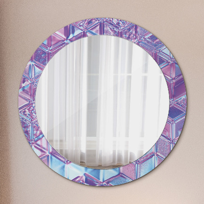 Bedrukte ronde spiegel Abstract surrealistisch