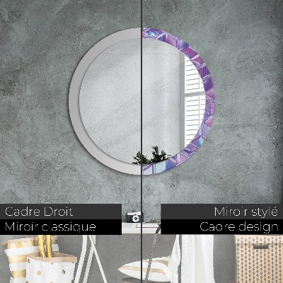 Bedrukte ronde spiegel Abstract surrealistisch