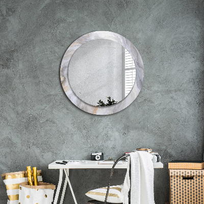 Bedrukte ronde spiegel Abstract marmer